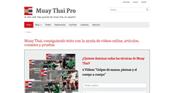 Desktop Screenshot of muaythaipro.info