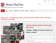 Tablet Screenshot of muaythaipro.info